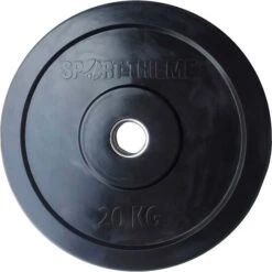 Sport-Thieme Hantelscheibe "Bumper Plate", Schwarz -Sport Thieme Verkäufe 235 4633