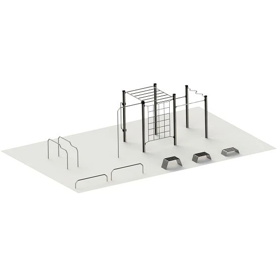 Turnbar Outdoor-Fitnessgerät "Education" 1 Turnbar Outdoor-Fitnessgerät "Education"