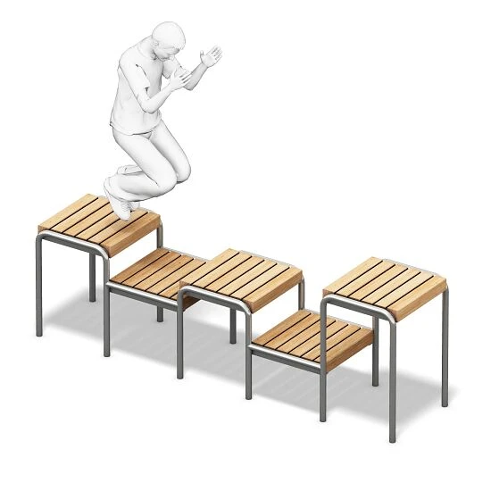 Playparc Calisthenics-Anlage "Squat-Plattform" 2 Playparc Calisthenics-Anlage "Squat-Plattform" – Bild 2