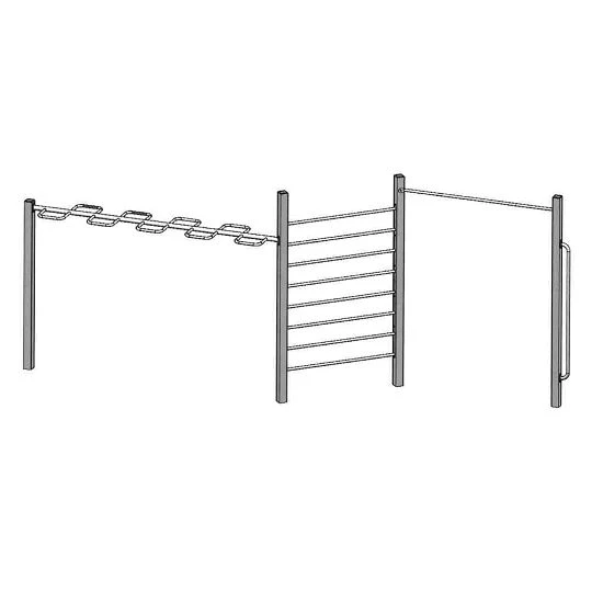 Playparc Calisthenics-Anlage 4FCIRCLE "Freestyle-Bar Mit Addons" 1 Playparc Calisthenics-Anlage 4FCIRCLE "Freestyle-Bar Mit Addons"