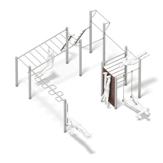 Playparc Calisthenics-Anlage 4FCICRLE "Discovery" 1 Playparc Calisthenics-Anlage 4FCICRLE "Discovery"